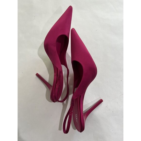Zara Slingback Heels in Fuchsia - Picture 6 of 7